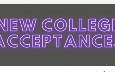 New SMIC-I College Acceptances 中芯学校国际部大学录取通知更新